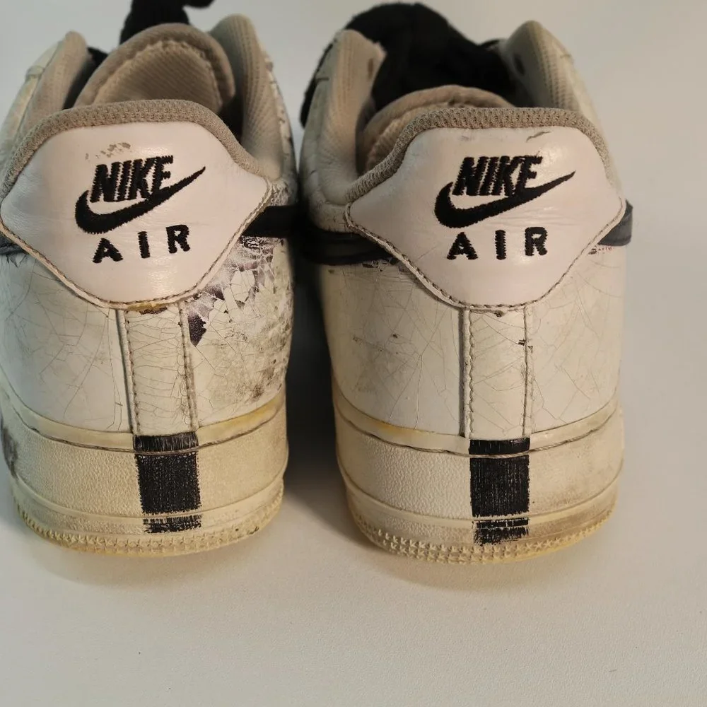 NIKE AIR FORCE 1 LOW PARANOISE WHITE/BLACK 10.5 - Picture 3 of 7